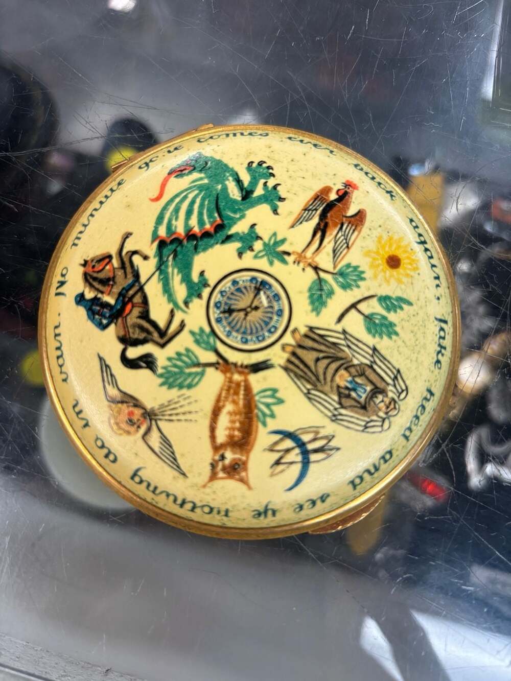 Stratton 'The Liberty Clock' Vintage Powder Compact